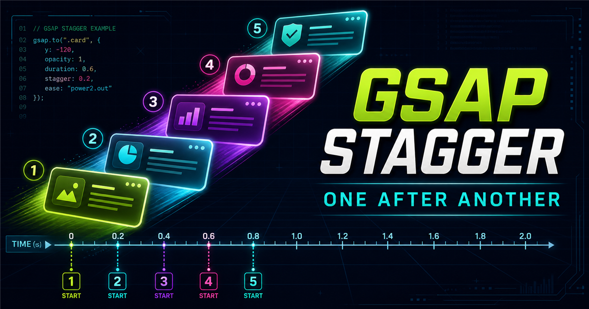 GSAP Stagger Animations Tutorial - NavTechSolution