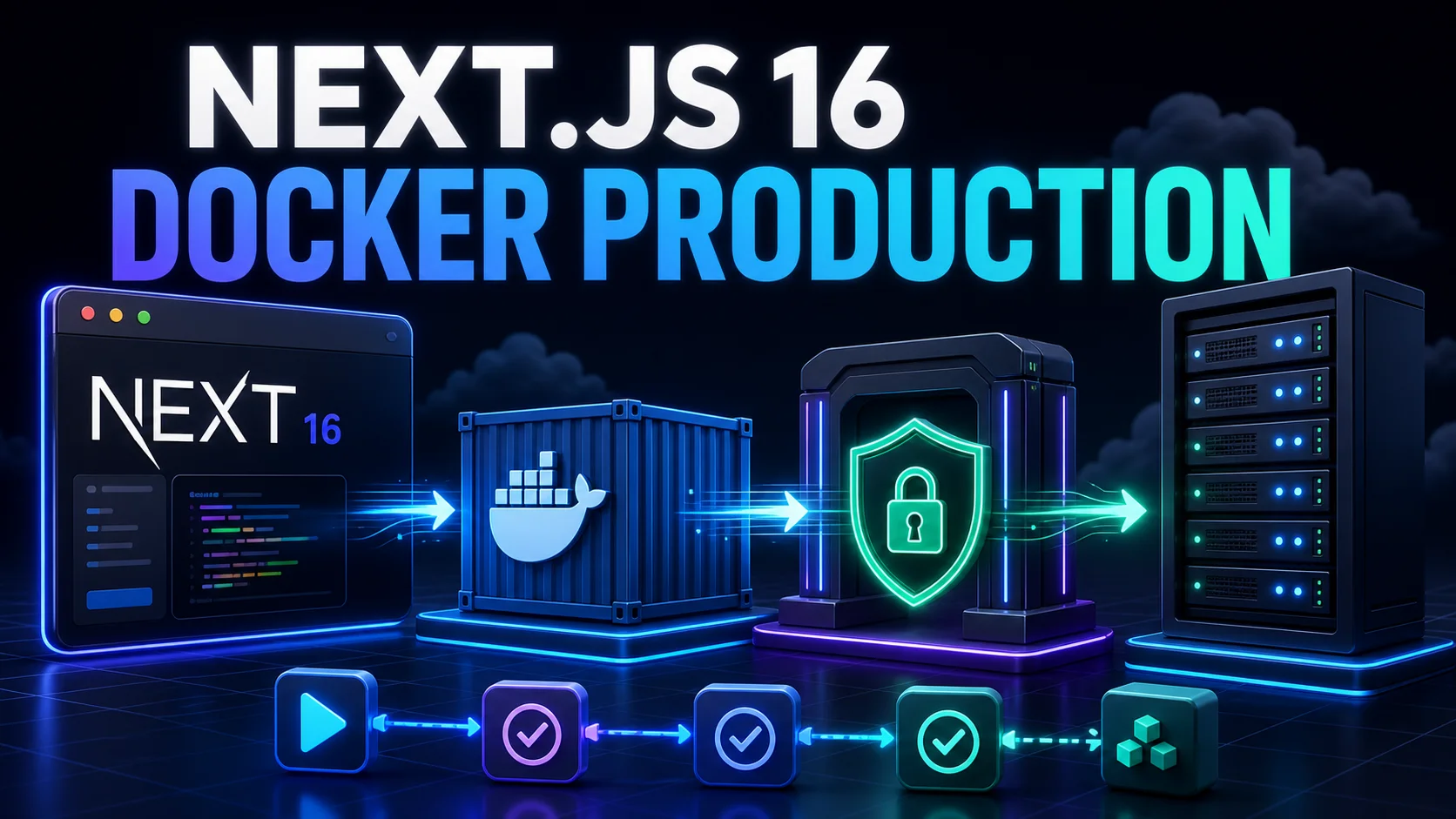 Next.js 16 application packaged in Docker and routed securely to a production VPS