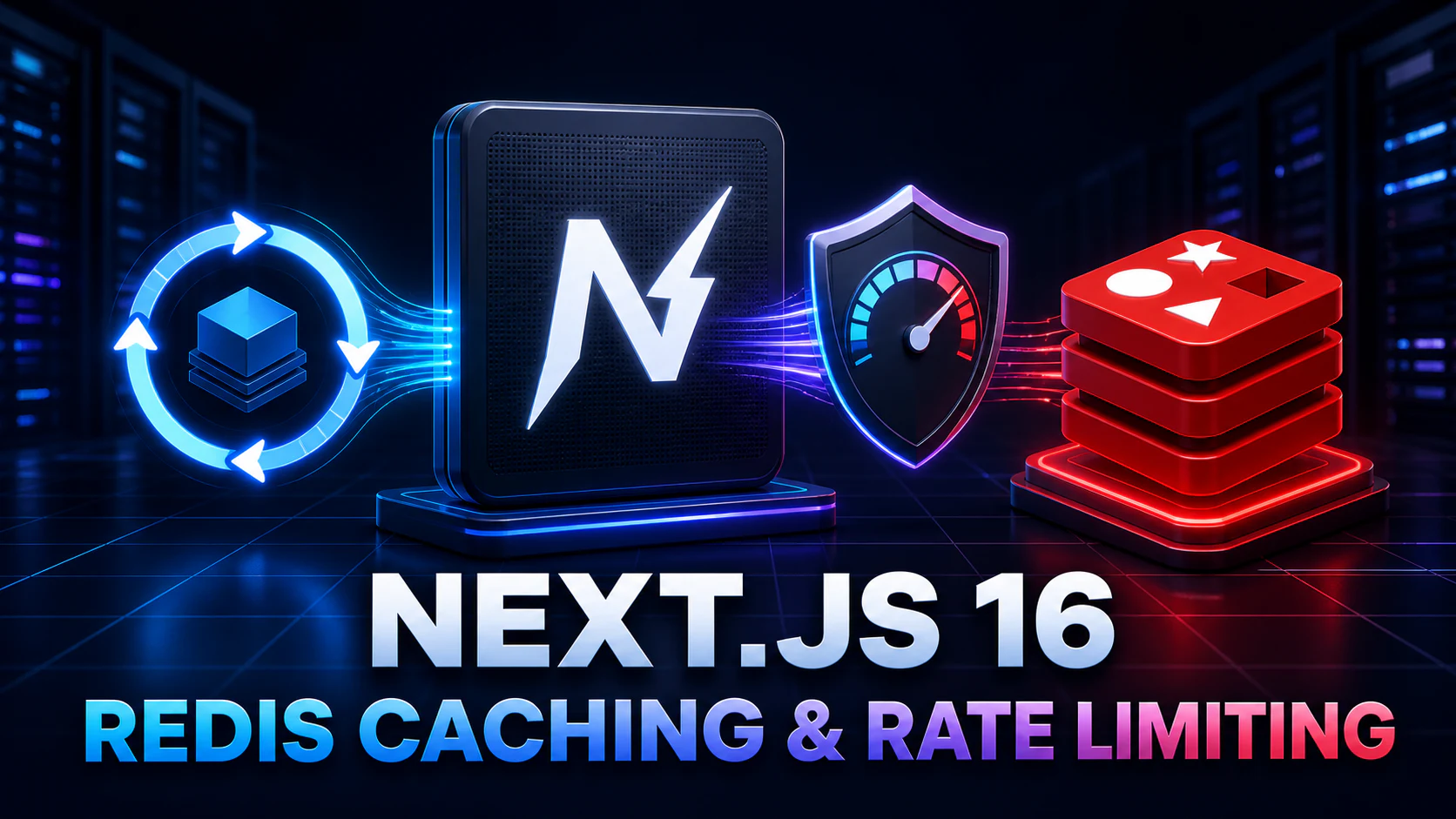Next.js 16 Redis caching and rate limiting production architecture