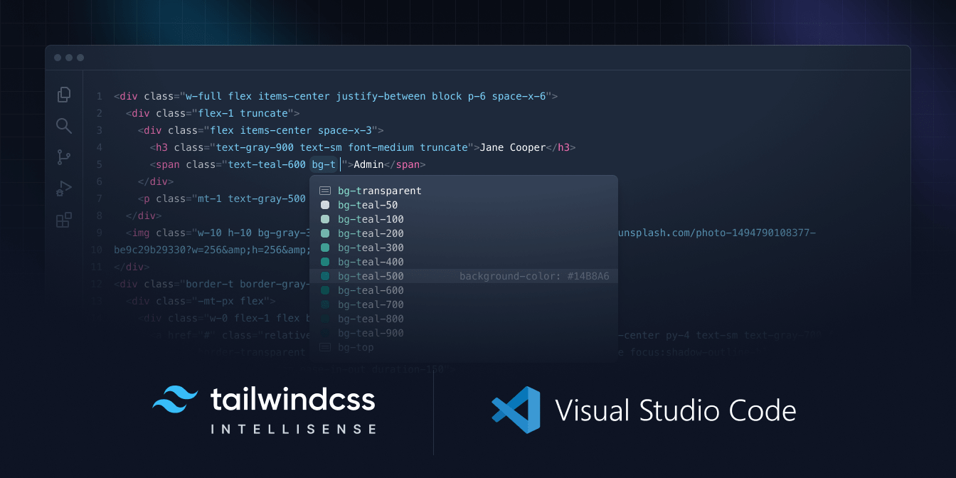 Tailwind CSS interface development